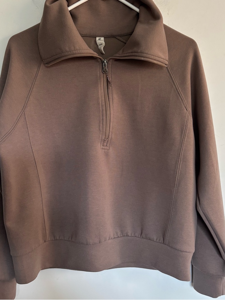 Kyodan Sweatshirt With Front Half Zipper Euc